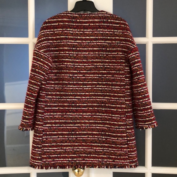 Multi color tweed coat - Picture 5 of 7